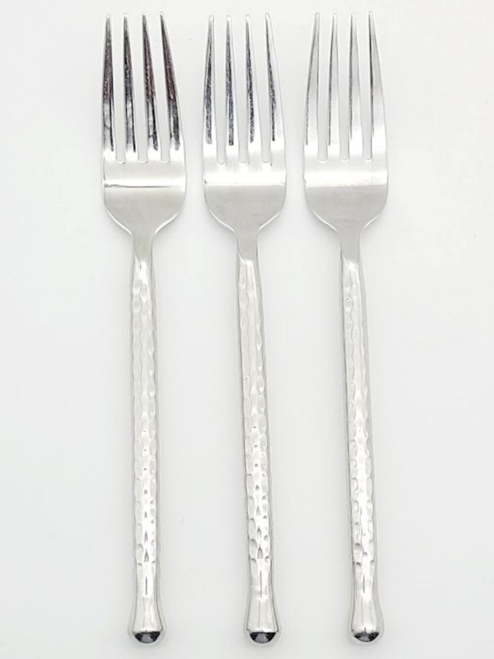 3x Gourmet Settings Silver Hearts GS 18/10 Stainless Flatware Dinner Forks